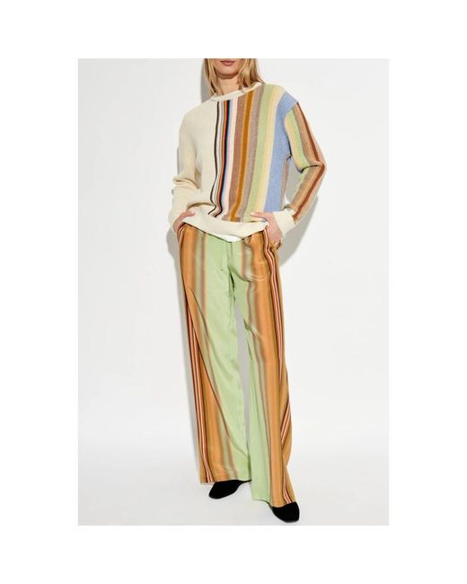 Round-Neck Knitwear Paul Smith de color White