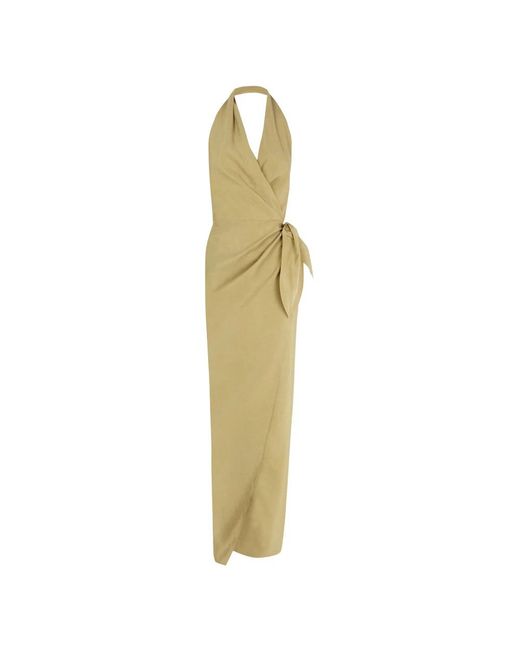 Cortana Metallic Wrap Dresses