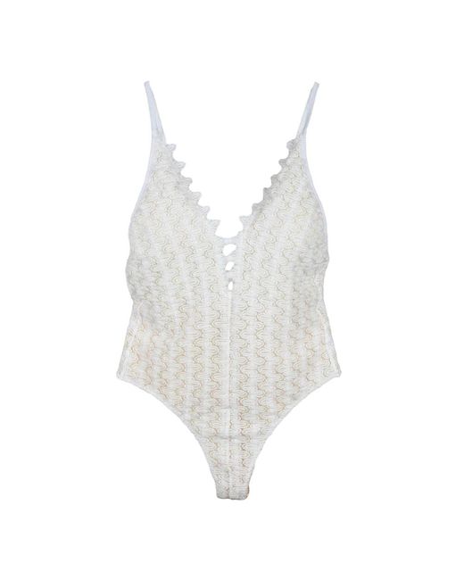 One-Piece Missoni de color White
