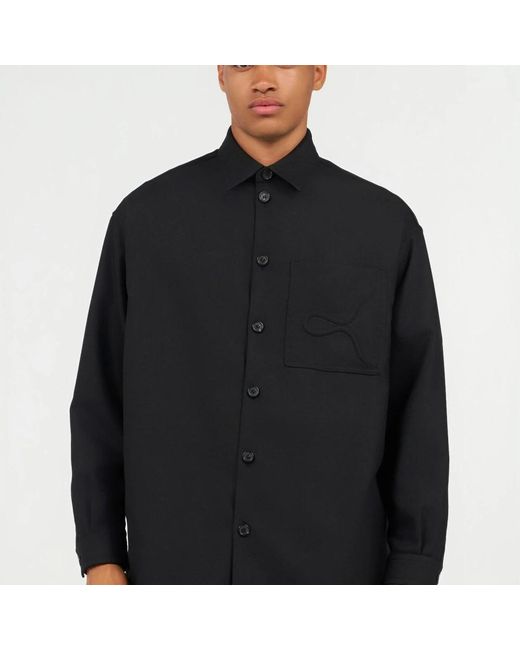 Roberto Cavalli Black Casual Shirts for men