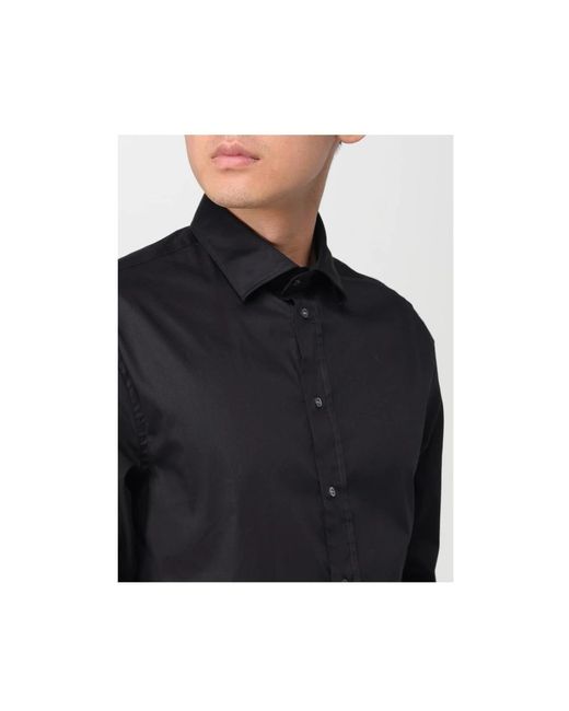 Emporio Armani Black Casual Shirts for men