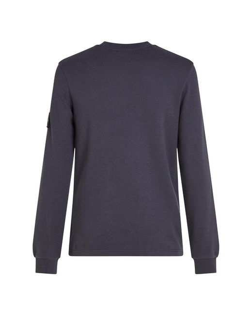 Calvin Klein Blue Round-Neck Knitwear for men