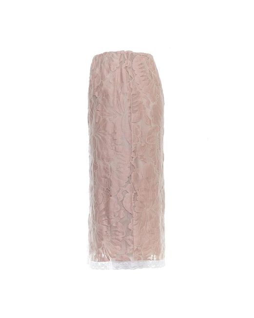 N°21 Pink Midi Skirts