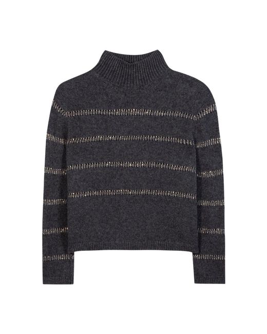 Luisa Cerano Blue Turtlenecks