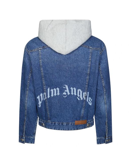Palm Angels Blue Denim Jackets for men