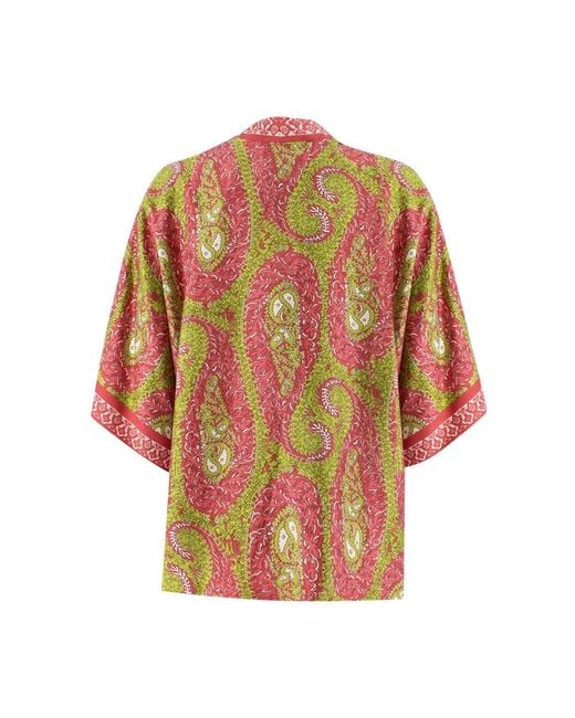 Etro Overhemden ,Veelkleurig ,Blouses in het Red