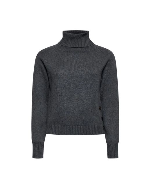 Silvian Heach Blue Essentieller Rollkragenpullover