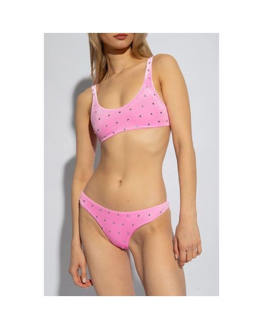 Parte inferior del traje de baño DSquared² de color Pink