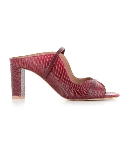 Malone Souliers Red Heeled Mules