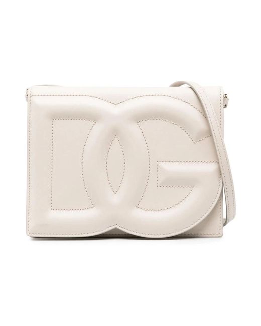 Dolce & Gabbana White Cross Body Bags