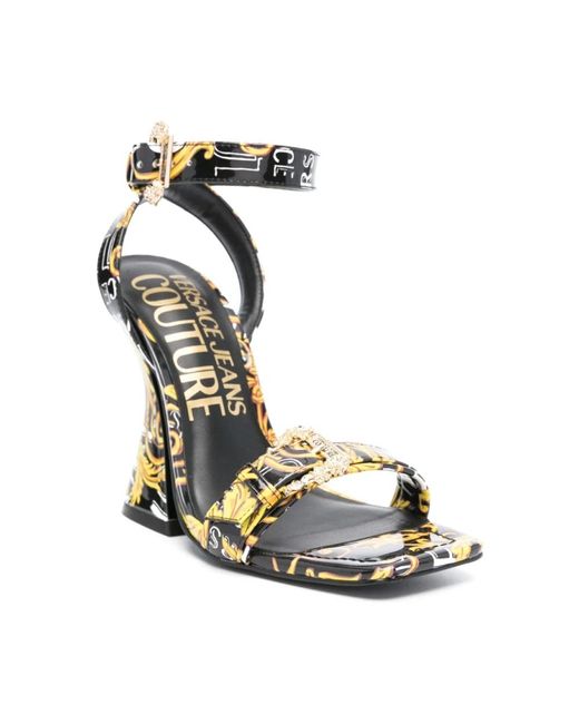 Versace Metallic High heel sandals