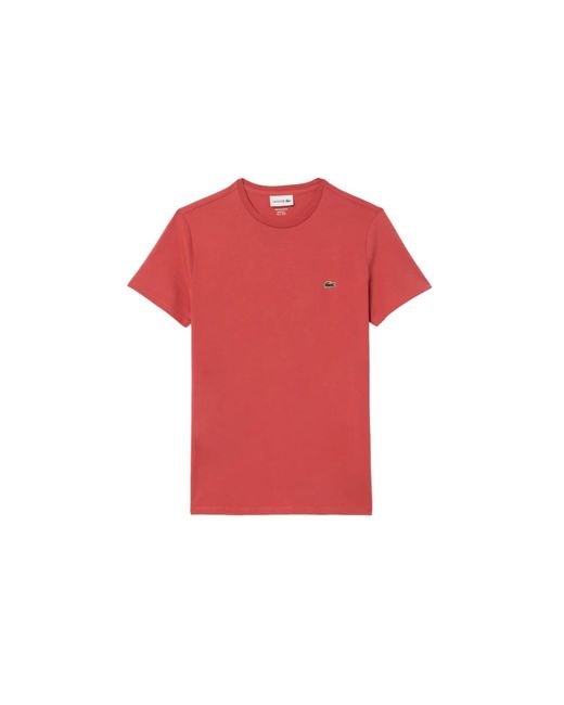 Lacoste Rosa t-shirt und polo set in Red für Herren