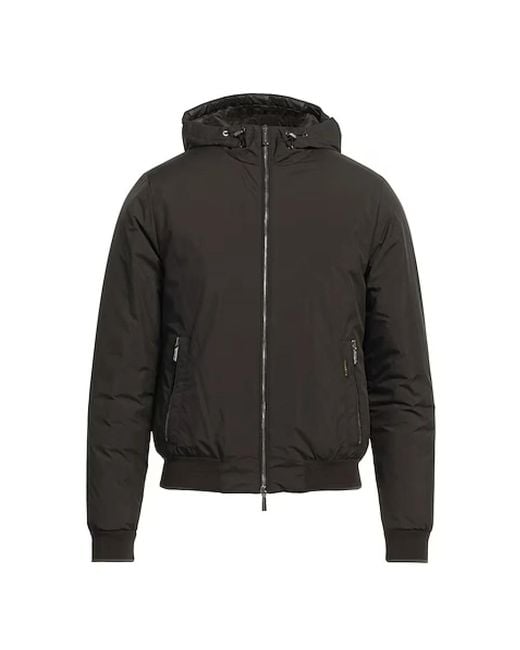 Moorer Braune Gesteppte Bomberjacke Mit Daunen in Gray für Herren