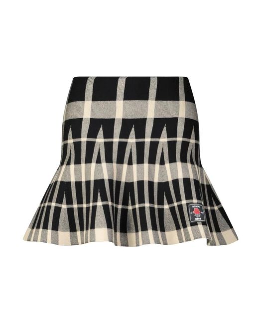 MSGM Black Short Skirts