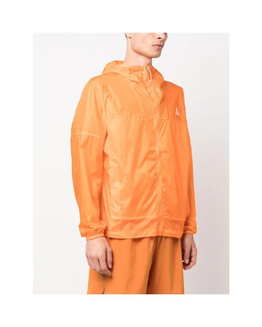 Wind Jackets Nike de hombre de color Orange
