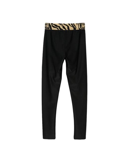 Trousers > slim-fit trousers Roberto Cavalli en coloris Black