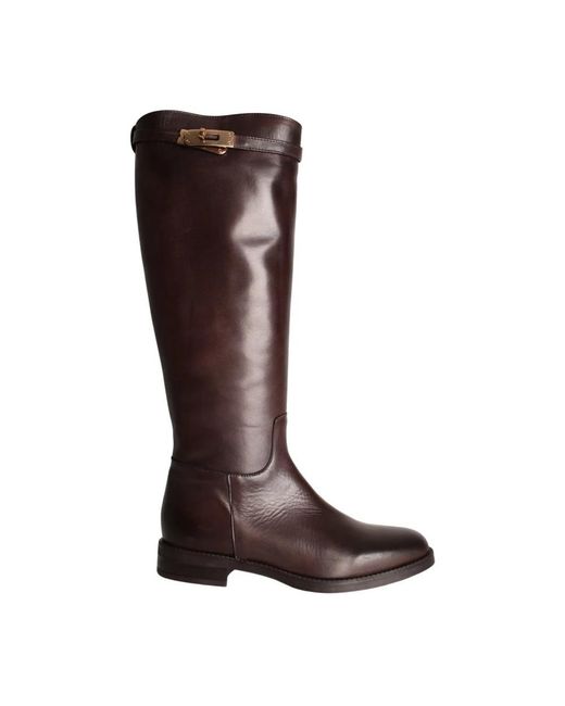 Sofia Len Brown Odil High Boots