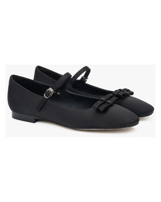 ESTRO Black Ballerina Shoes