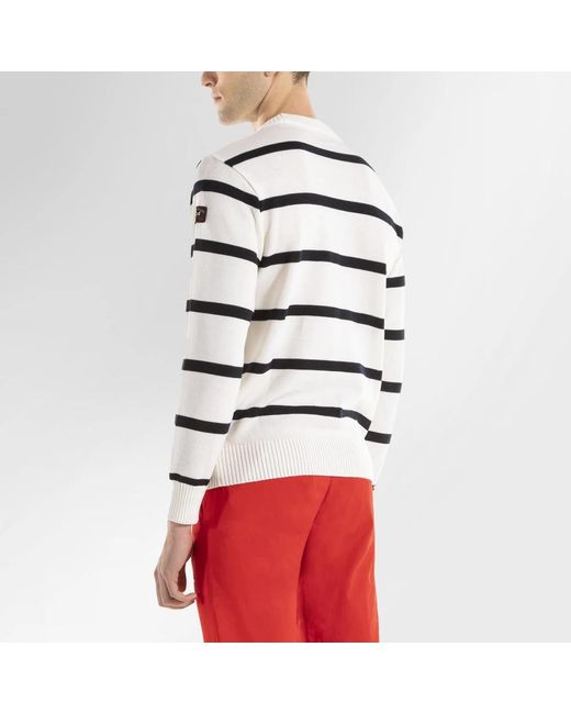 Paul & Shark Red Round-Neck Knitwear for men