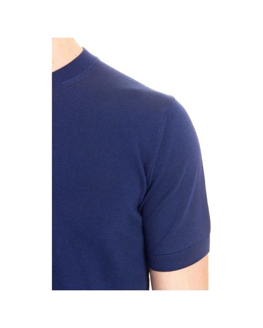T-Shirts di Tagliatore in Blue da Uomo