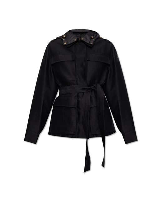 Moncler Jassen ,Zwart ,Polyester Jas Essalois in het Black