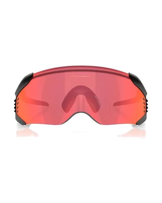 Oakley Red Schwarze Seide & Nylon Sonnenbrille