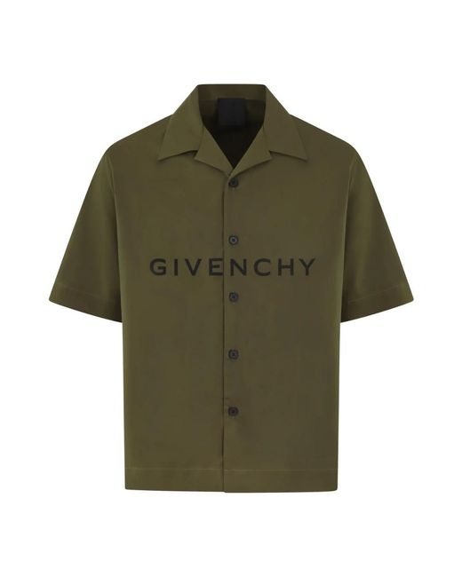 Givenchy Green Short Sleeve Shirts for men