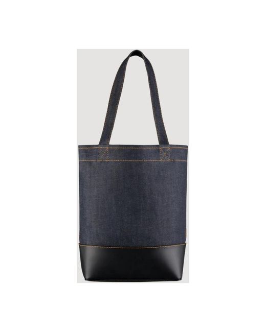 A.P.C. Blue Tote Bags for men