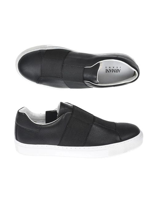 Armani Jeans Niedrig geschnittener sneaker schwarz in Black für Herren