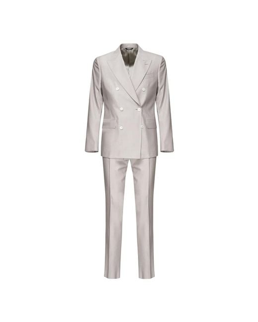Dolce & Gabbana Gray Double Breasted Suits for men