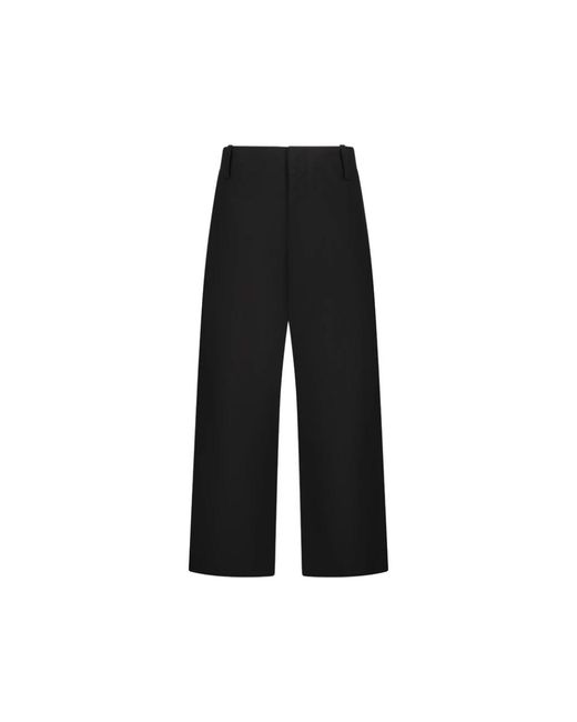 Jacquemus Black Wide Trousers for men