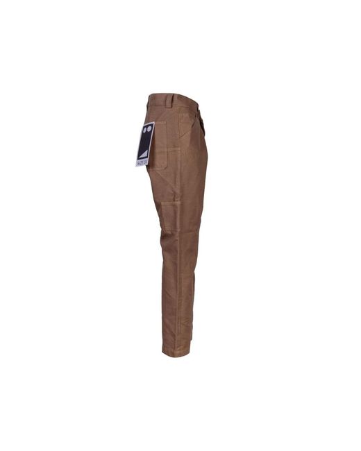 Mauro Grifoni Brown Straight Trousers for men