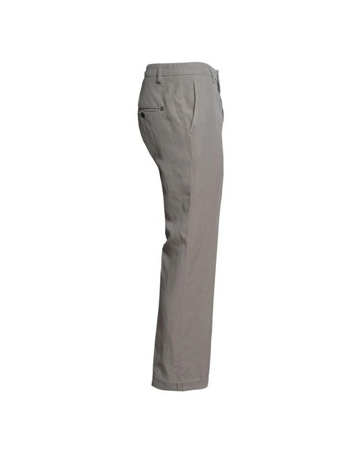 Dondup Gray Slim-Fit Trousers for men