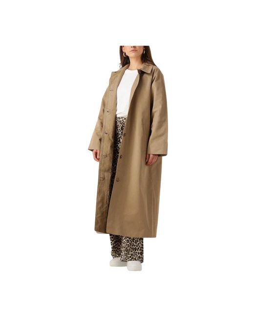 Envii Single-Breasted Coats in het Brown