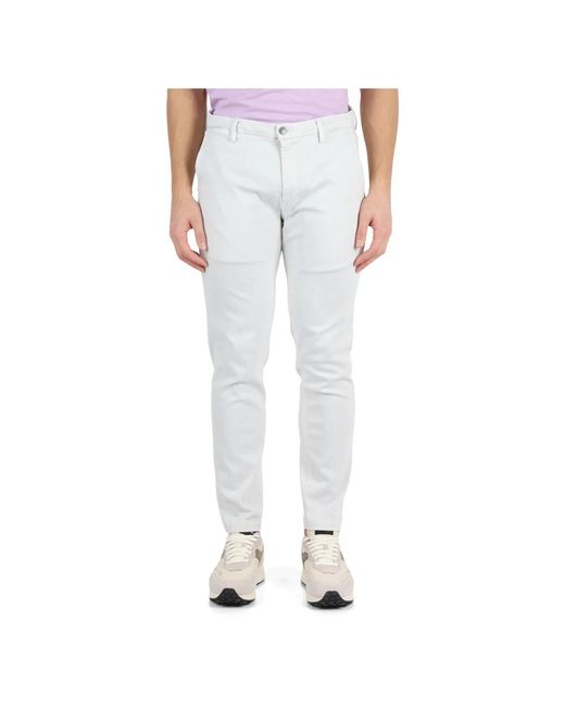 Pantalone jeans chino slim fit hyperflex di Replay in Gray da Uomo