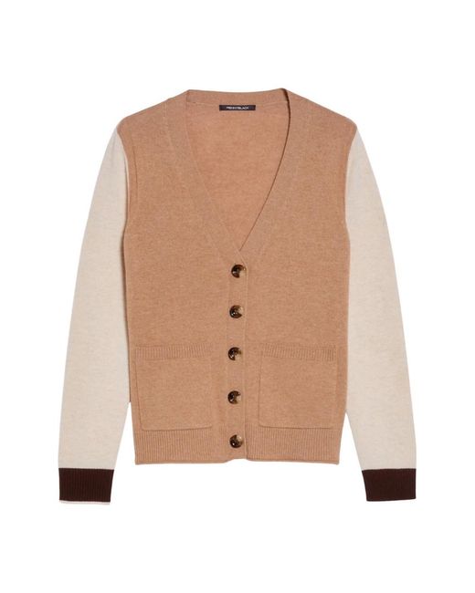 Pennyblack Truien & Vesten ,Veelkleurig ,Wol Lana Cashmere Vest Art. Po in het Brown