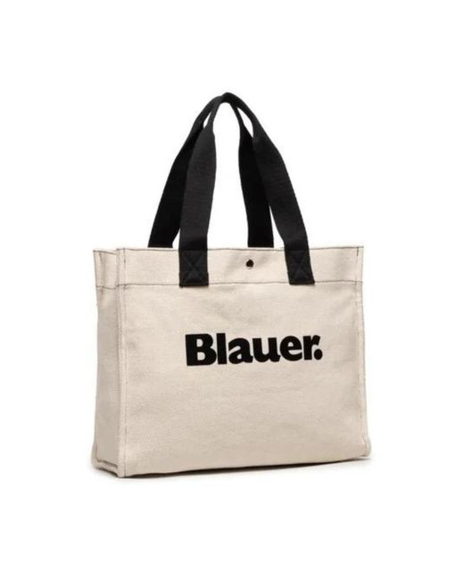 Tote Bags di Blauer in Natural