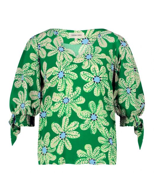 FABIENNE CHAPOT Overhemden ,Groen ,Nacha Top in het Green