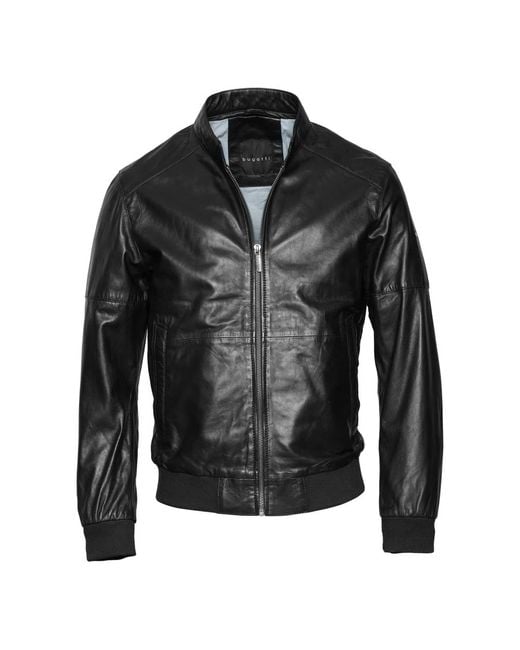 Bugatti Herren Lederjacke Bumauro in Black für Herren