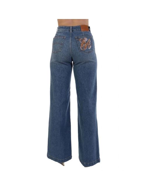 Emporio Armani Blue Wide Jeans