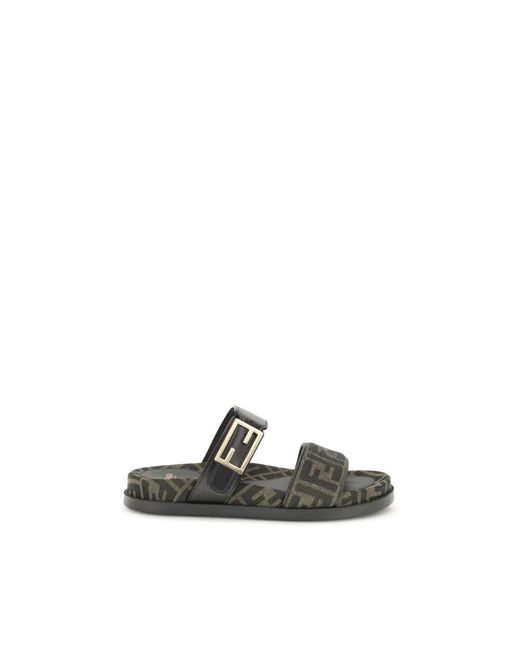 Fendi Green Sliders