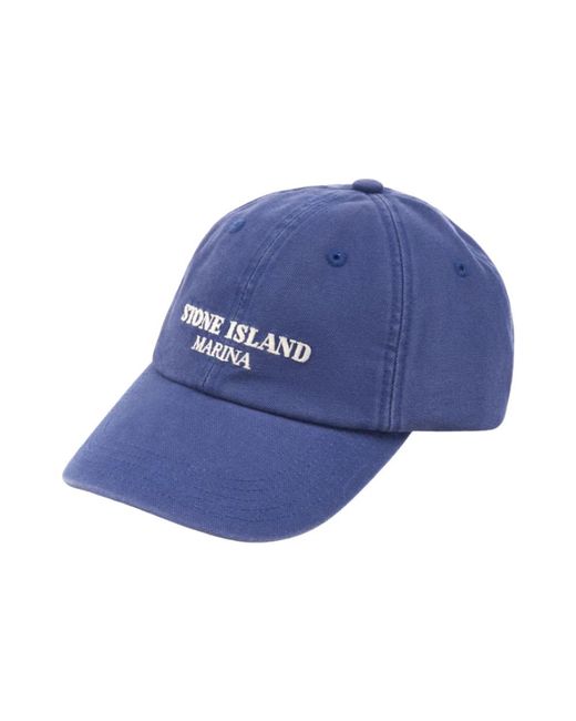 Caps di Stone Island in Blue da Uomo