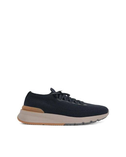 Brunello Cucinelli Blue Sneakers for men