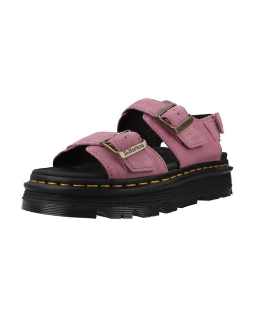 Dr. Martens Purple Flat Sandals