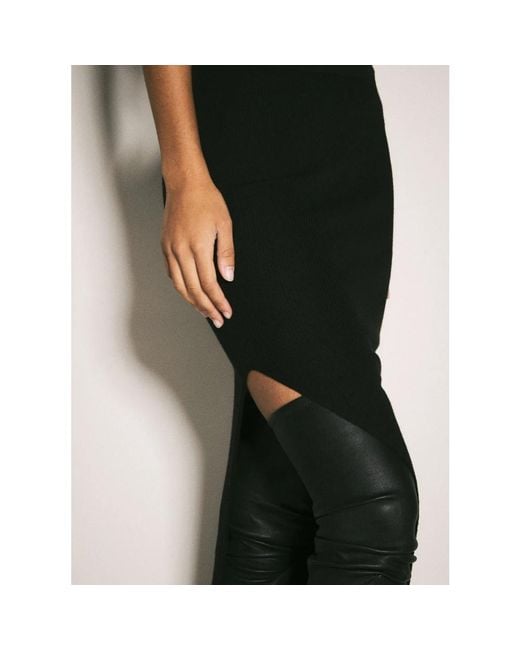 Rick Owens Black Maxi Skirts