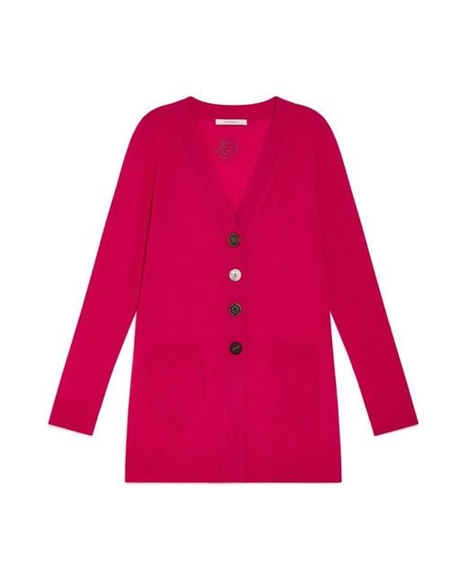 Maliparmi Red Farben der welt strickjacke