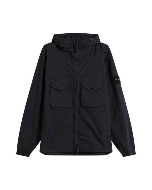 Stone Island Black Light Jackets for men