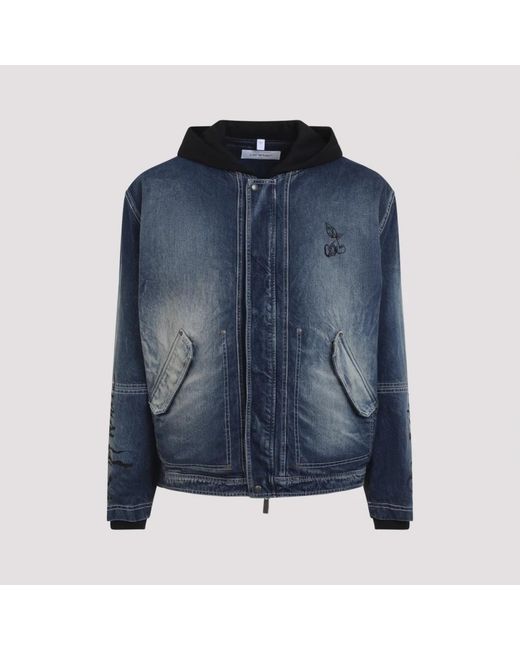 Off-White c/o Virgil Abloh Blue Denim Jackets for men