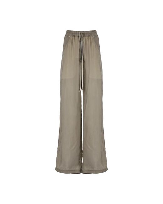 Rick Owens Natural Wide Trousers