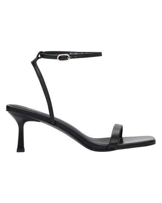 ESTRO Black High Heel Sandals